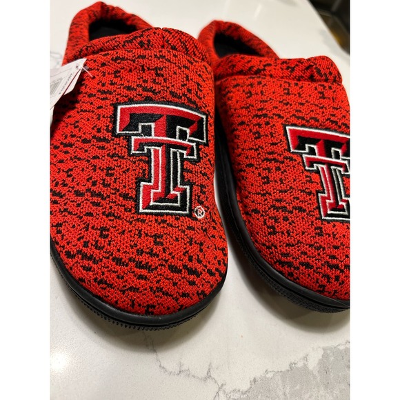 FOCO Men's NCAA Texas Tech Memory Foam Slippers M 9/10 - Picture 1 of 5